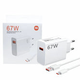 XIAOMI 67W EU PLUG QC3.0 FAST QUICK WALL CHARGER WITH CABLE